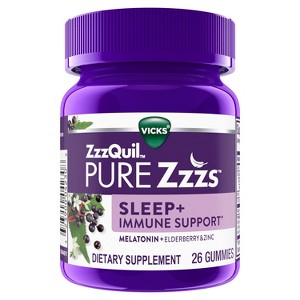 ZzzQuil PURE Zzzs Sleep and  Immune Support  26 Count - 1 of 4