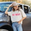 Simply Sage Market Women's Howdy Smiley Face Short Sleeve Garment Dyed Tee - 2 of 2