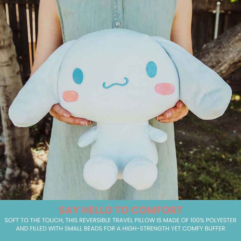 Surreal Entertainment Sanrio Cinnamoroll Reversible Neck Roll Pillow and Plush Toy, 3 of 10