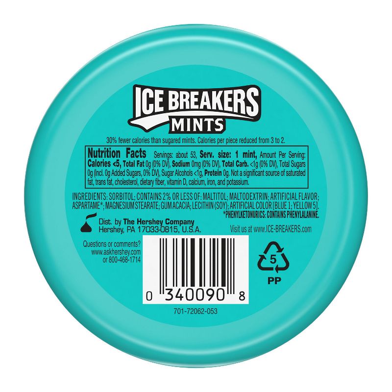 Ice Breakers Wintergreen Sugar Free Mint Candies - 1.5oz, 3 of 7