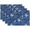 Saro Lifestyle Placemats With Sea Coral Design (Set of 4) - 3 of 4