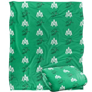 University Of Arkansas At Monticello Logo Pattern Silky 50x60 Blanket, 1 Sided - 1 of 4