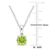 EVERLY JEWELRY | Sterling Silver Pendant with Created Gemstone – Multiple Stone Options - 3 of 4