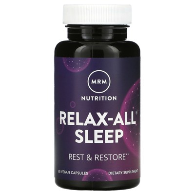 MRM Relax-All Sleep, 60 Vegan Capsules, Herbal Supplements