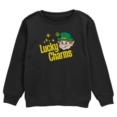 Boy's Lucky Charms The Leprechaun Smiley Face Sweatshirt