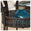 Lisbon 5pc Wicker Patio Dining Set - Brown - Christopher Knight Home: Weather-Resistant, No Assembly, Galvanized Steel Hardware - 3 of 4