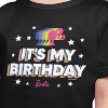 Girls' - Barbie - It's My Birthday Short Sleeve Graphic T-Shirt - 2 of 4