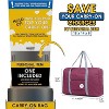 Luupatchy Foldable Travel Duffel Bag -  Waterproof Carry-On Luggage for Gym, Travel, Overnight - 2 of 4