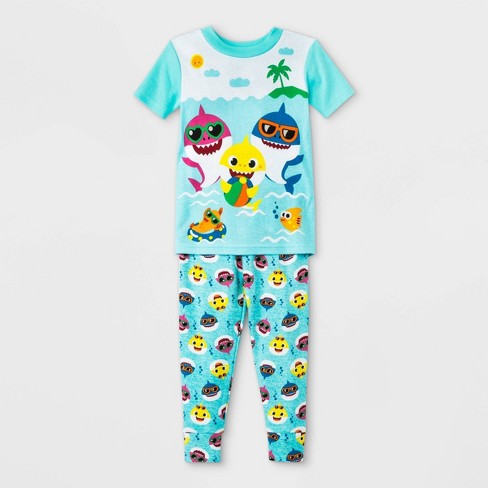 Dolphin&Fish Boys Pajamas 100% Cotton Shark Dinosaur Summer Short Set Toddler Clothes Kids Pjs Sleepwear