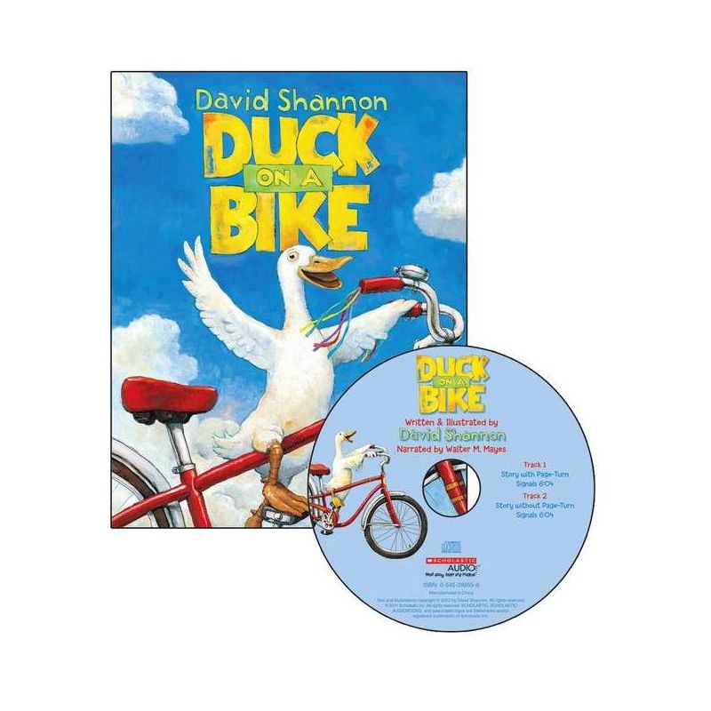 Duck on a Bike - (Read Along Book & CD) by  David Shannon (Mixed Media Product), 1 of 2