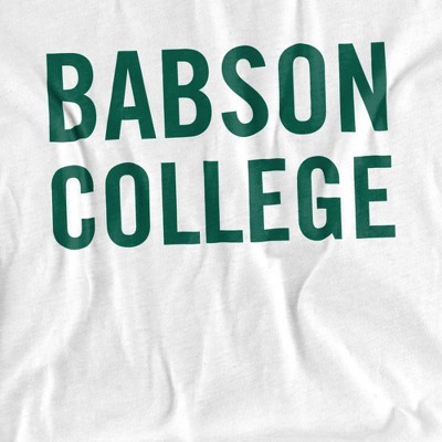 Men's Babson College Official Stacked Grey T-Shirt Stacked Grey