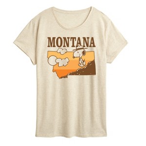 Women's - Peanuts - Snoopy Montana Short Sleeve Graphic T-Shirt - 1 of 4