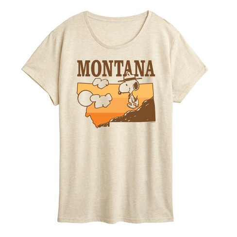 Women's - Peanuts - Snoopy Montana Short Sleeve Graphic T-Shirt - image 1 of 4