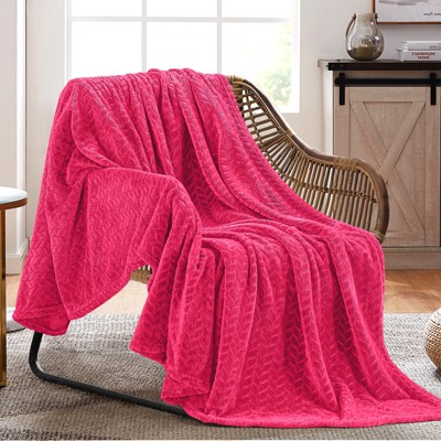 Inhand Flannel Throw Blanket, 50”x60” Super Soft Fuzzy Blanket for Couch Sofa Bed Office, Cozy Plush Lightweight Blanket Throw Size