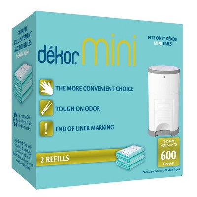 Dekor Mini Diaper Pail Refills - 2pk