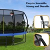 Vynxaria 12FT Recreational Kids Trampoline with Safety Enclosure Net & Ladder, Outdoor Recreational Trampolines - 3 of 4