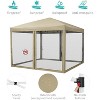 10x10ft Easy Pop-Up Canopy, Outdoor Screen Tent with Mosquito Netting, 2 Zipper Doors, and Roller Bag for Yard Camping Picnic Party Events - 2 of 4