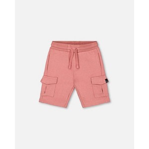 Deux par Deux Boy French Terry Short Dark Old Rose - 1 of 4