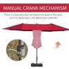 NicBex 15FT Steel Rectangular Double-Sided Patio Umbrella,Patio Umbrella with Base & Crank,Outdoor Market Umbrella for Pool,Garden & Patio - 4 of 4