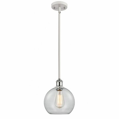 Athens - 1 Light Stem Hung Mini Pendant In Industrial Style-10 Inches Tall and 8 Inches Wide