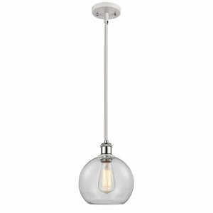 Athens - 1 Light Stem Hung Mini Pendant In Industrial Style-10 Inches Tall and 8 Inches Wide - 1 of 1