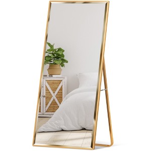 Best Choice Products 65x22in Full Length Mirror, Rectangular Beveled Wall Hanging & Leaning Floor Mirror - 1 of 4