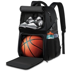 Basketball Bag Backpack with Ball Holder Shoes Compartment, Large Basketball Accessories Sports Bag - 1 of 4