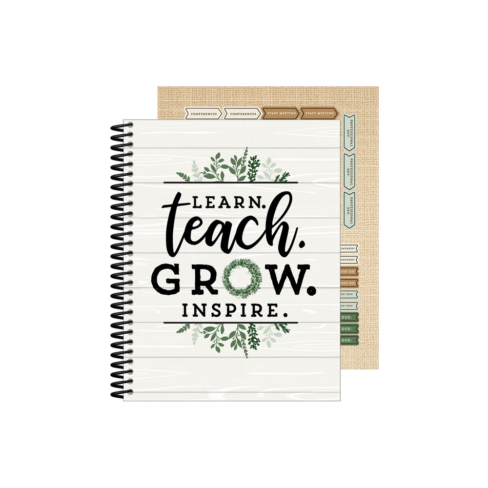 Farmhouse Teacher Planner - (Spiral Bound)