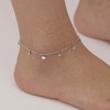 Anna-Kaci Dainty Heart Charm Anklet with Delicate Chain and Mini Accent Droplets for a Soft Feminine Touch and Lightweight Everyday Shine - 3 of 4
