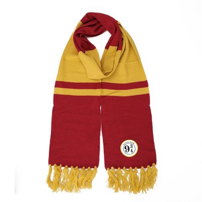 Harry Potter Platform 9 ¾ Boy's Red u0026 Gold Knit Scarf : Target