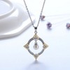 Window Pattern Pendant Necklace for Women Dangle Pearl Cu Ginger Lyne Collection - 2 of 4