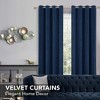 Deconovo Velvet Blackout Curtains – 2 Panels, Thermal, Grommet Top - 4 of 4