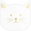 Blue Panda 50-Pack Cat Party Napkins, White Kitten Disposable Paper Napkins for Themed Birthday Supplies, 6.5" - 3 of 4