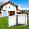 VEVOR NEMA Metal Case, 24x24x12'' NEMA 4X Metal Electric Enclosure, IP66 Water & Dust Resistant, Includes Mounting Plate, Gray-white - 2 of 4
