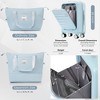 2pc/3pc/4pc ABS Hard Shell Luggage Sets, Front Opening Suitcase with USB Port, Cup Holder and Spinner Wheels 4W -ModernLuxe - 2 of 4