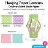 Big Dot of Happiness Spring Easter 3D Hanging Paper Lanterns Banner Kit, 12 Ct Pastel Easter Decorations, DIY Craft Decorating Set with 30 Ft of Cord - 3 of 4