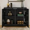 Lycvki Mid Century Buffet Cabinet Storage Narrow Side for Kitchen - 4 of 4