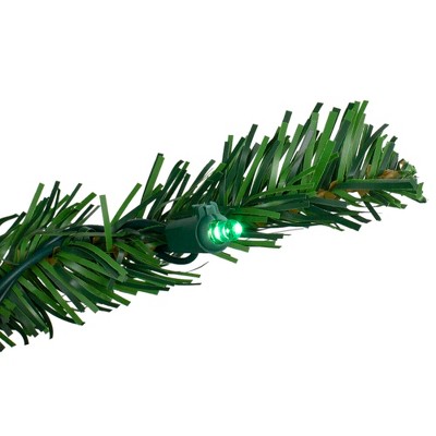 Tiny Green Fir Christmas Tree with Multicolor LED Lights