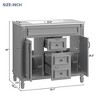 NicBex 35.9" Bathroom Vanity with Sink, Bathroom Storage Cabinet, 2 Spacious Drawers and 2 Cabinet Doors with Shelf for Bathroom - 2 of 4