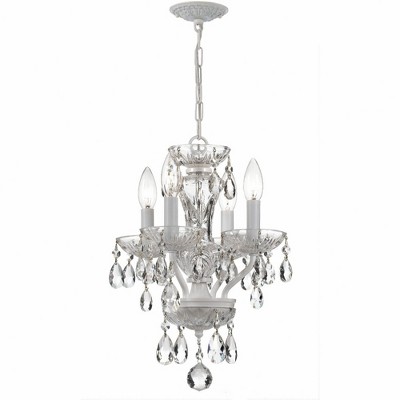 Crystorama Lighting Traditional Crystal 4 - Light Chandelier in  Wet White