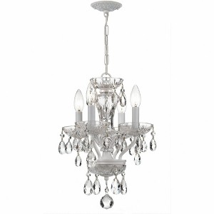Crystorama Lighting Traditional Crystal 4 - Light Chandelier in  Wet White - 1 of 4