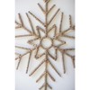 Woven Seagrass Snowflake Decorations – Set of Two – 19"Tall Wall Accents by Kalalou - 3 of 4