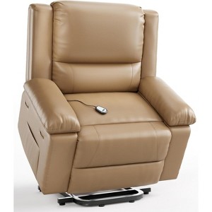 Power Lift Recliner Chair, Heat & Massage, Heavy Duty Faux PU Electric Lift Recliner for Elderly & Mobility Impaired, Adjustable Back & Legs - 1 of 4