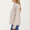 Anna-Kaci Women's Button Front Long Sleeve Knit Cardigan with Stand Collar and Front Pocket - 2 of 4