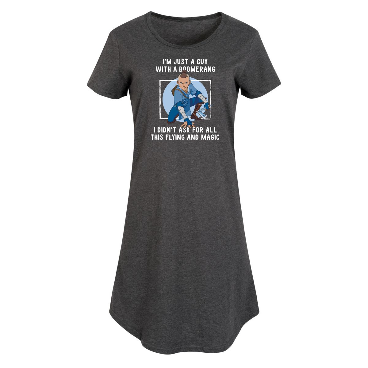 Women's - Avatar - The Last Airbender - Boomerang Guy Graphic T-shirt Dress - thumbnail 7