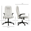 PDTEND Heated Reclining PU Leather High Back Office Chair with 6-Point Vibration Massage and Remote Control - 4 of 4