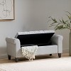 NicBex Modern 50" Storage Bench Wood Accent Stool with Button Tufted and Armrests for Bedroom and Living Room - 2 of 4