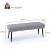 Arceso Entryway Bench, 44.5" Upholstered Bedroom Benches, End of Bed Bench with Metal Legs, for Decorative, Living Room, Dining Room - 4 of 4