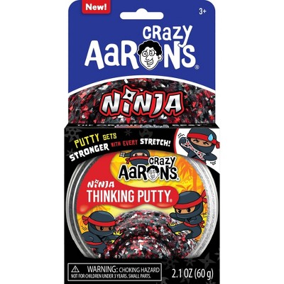 Crazy Aaron s 3.5 Ninja Thinking Putty Tin Target