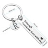 Unique Bargains Stainless Steel Personalized Durable Keychain with Gift Box 1 Set - 2 of 4